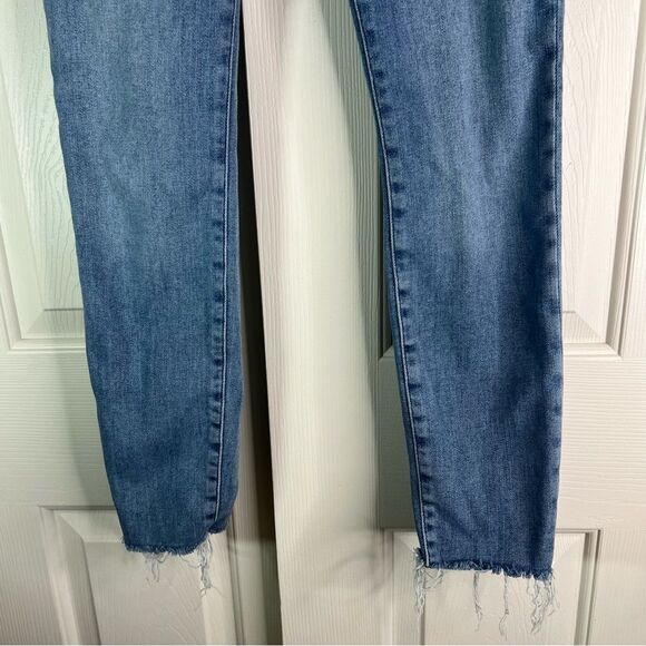 Frame Le Skinny de Jeanne Crop Jean raw hem ripped distressed jeans - Picture 5 of 12